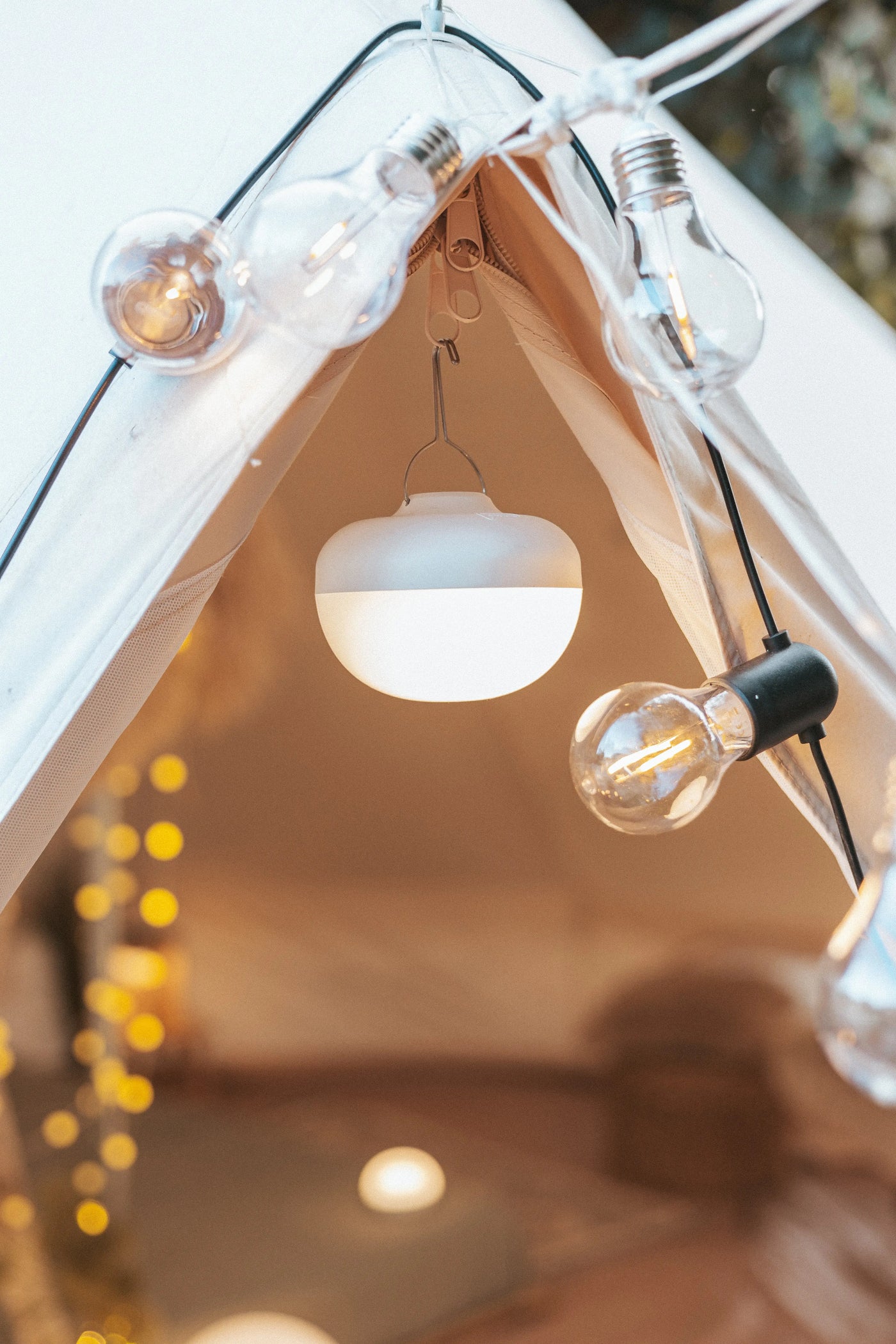 Cherry LED Hanging Lights Las Olas Luxury Living | Poolside Chaise Lounge Chairs