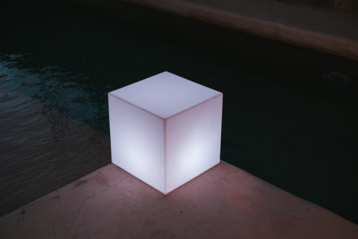 Cuby LED Lighted Cube Bluetooth Speaker & Outdoor Stool